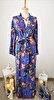 025 Mavi Çiçekli Kimono