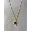 Yıldız Figürlü Mini Boncuklu Kolye Altın Renk 