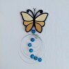 Kelebek Tasarımlı  Çift Yönlü Ahşap Duvar Süsü Sarkaç