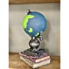 Kitaplı Dünya Küre Atlas Heykeli