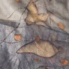 İpek Fular Okaliptus Yaprak Desenli