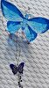 Miyuki Butterfly Mavi Kolye