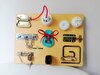 TahThink Turuncu-Renkli Metaryaller Montessori Aktivite Tahtası Busy Board