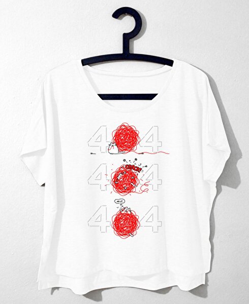 404 Kedi  -  Salaş Tshirt (Siyah-Gri-Beyaz)