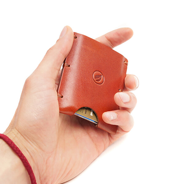 Pocket Wallet / Hakiki Deri El Yapımı İnce Taba Kartlık (Unisex)