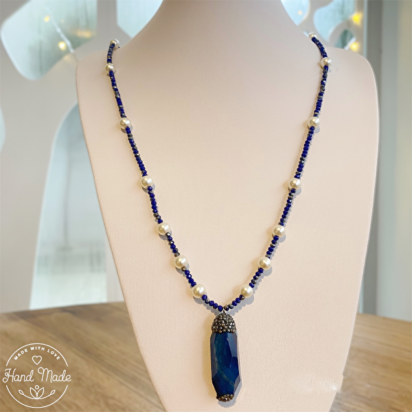 Lapis Lazuli Doğal Taşlı Kolye
