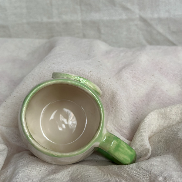 Seramik El Yapımı Çakra Sembol Kahve Fincanı
