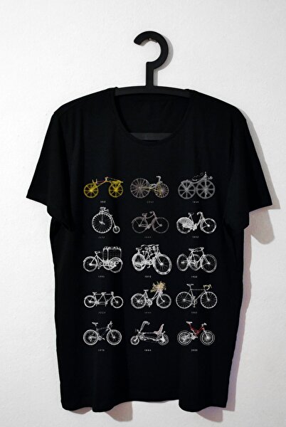 Bisiklet Tarihi - Erkek Tshirt ( 3 renk seçenekli)