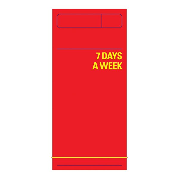 Haftanın 7 Günü Planlayıcı (Kırmızı)