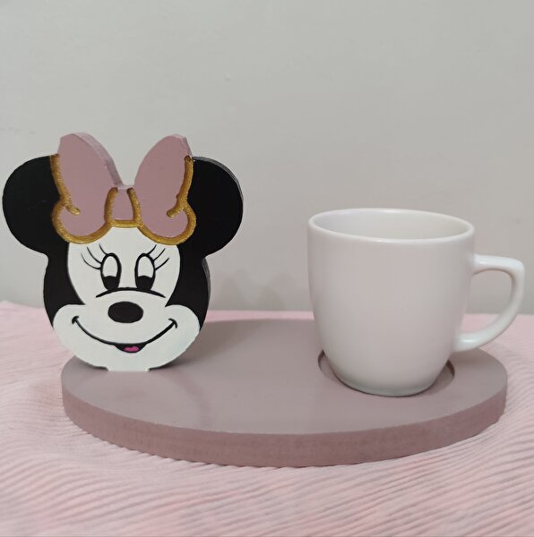 Minnie Mouse Fincan Sunum Tepsi